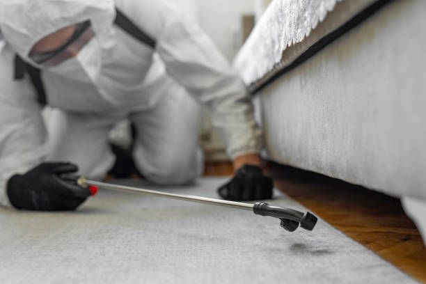 Professional Termite Control technician working in Russell, KS